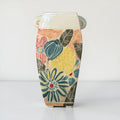 Bouquet Vase with Orange Background