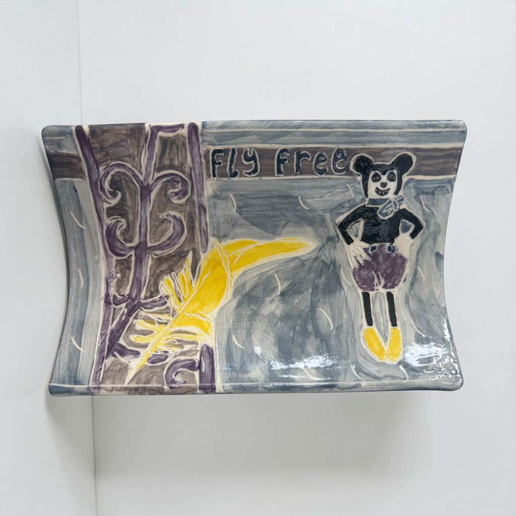 Large Soap Dish "Fly Free"