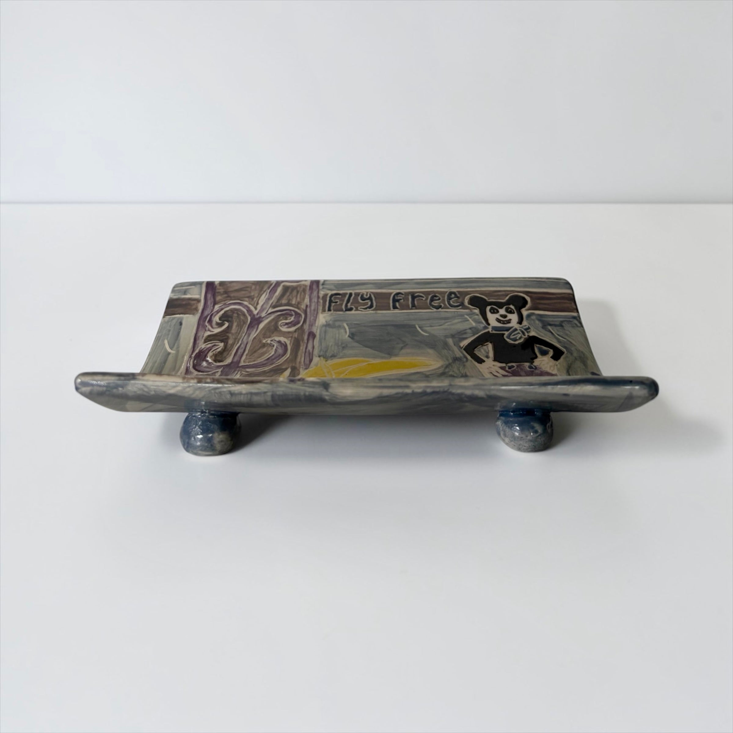 Large Soap Dish "Fly Free"