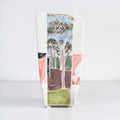 Medium Slanted Vase with Magpie "Fly Free"