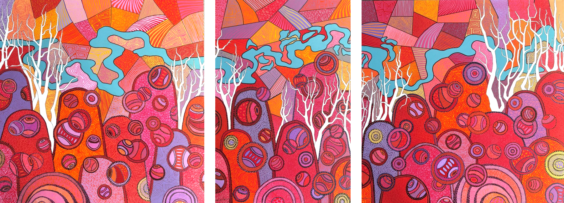 The Hills and Beyond Triptych